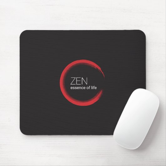 Red Zen Mousepad (Mit Mouse)