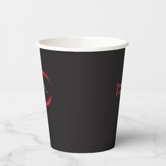 Red Zen Paper Cup Pappbecher (Links)