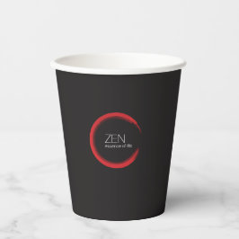Red Zen Paper Cup Pappbecher