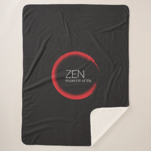 Red Zen Sherpa Blanket Sherpadecke