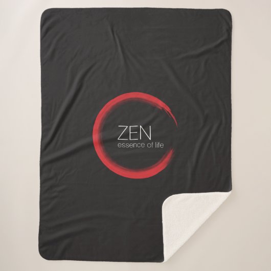 Red Zen Sherpa Blanket Sherpadecke (Vorderseite)