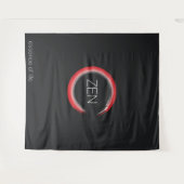 Red Zen Tapestry Wandteppich (Vorderseite (Horizontal))