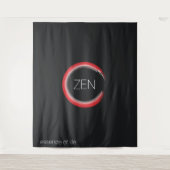 Red Zen Tapestry Wandteppich (Vorderseite)