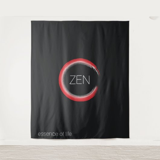 Red Zen Tapestry Wandteppich (Vorderseite)