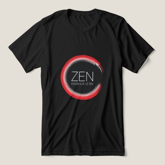 Red Zen Tri-Blend Shirt (Design Vorderseite)