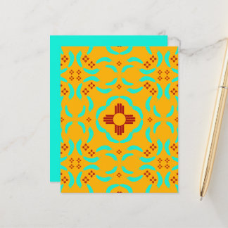 Red Zia Symbols New Mexico Türkis Feathers