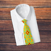 Red Zia Symbols New Mexico Türkis Feathers Krawatte