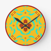 Red Zia Symbols New Mexico Türkis Feathers