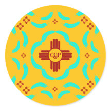 Red Zia Symbols New Mexico Türkis Feathers