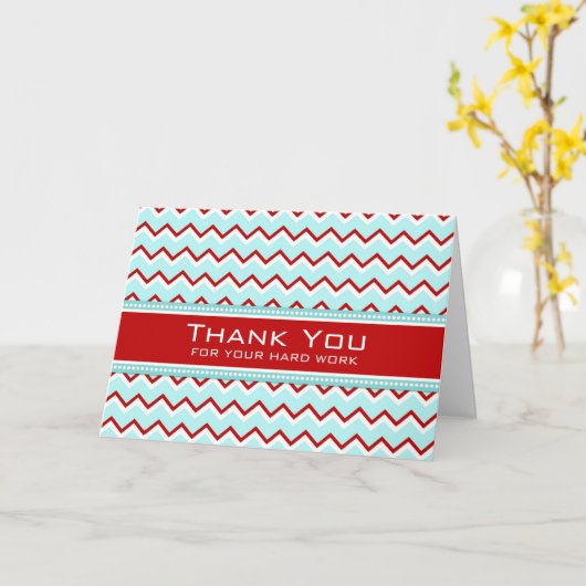 Red Zickzack Administrative Professionals Day Card Karte (Gelbe Blume)