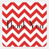 Red Zickzack Danke, Stickers (Vorderseite)