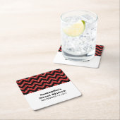 Red Zickzack Glitzer Sweet 16 Paper Untersetzer (Vor Ort)