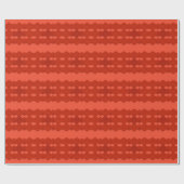 Red Zig Zags Design Geschenkpapier (Flach)