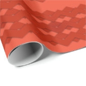Red Zig Zags Design Geschenkpapier (Rolleneckpunkt)