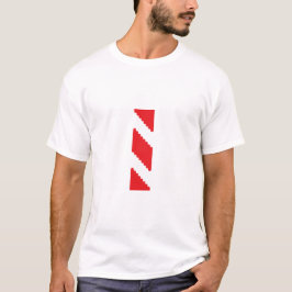 Red Zigzag Symbol T - Shirt