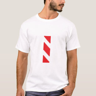 Red Zigzag Symbol T - Shirt