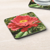 Red Zinnia Cork Untersetzer (Linke Seite)