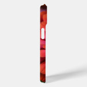 Red zinnia - floral iPhone 15 Case (Rückseite / Rechts)
