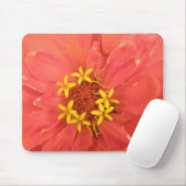 Red Zinnia Macro Mousepad (Mit Mouse)
