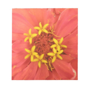 Red Zinnia Macro Notepad Notizblock