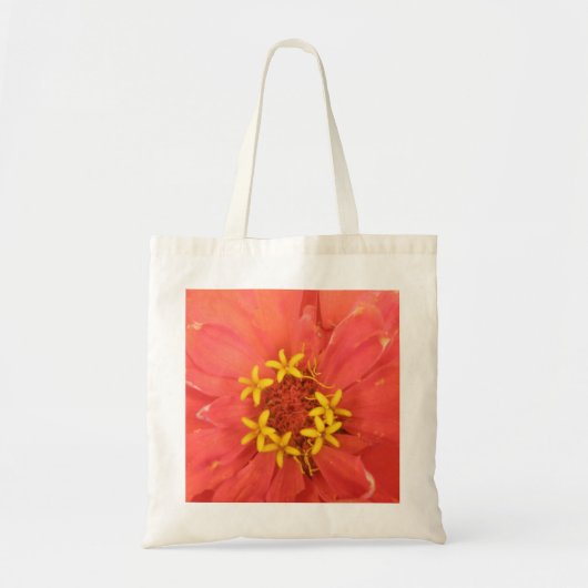Red Zinnia Macro Tote Tasche (Vorne)