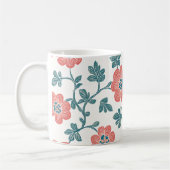 Red Zinnias Kaffeetasse (Links)
