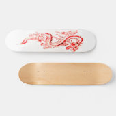 Red Zircon Dragon Skateboard (Horizontal)