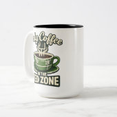 Red Zone Coffee Only Zweifarbige Tasse (Vorderseite Links)