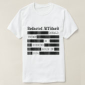 Redact Affidavit T-Shirt (Design vorne)