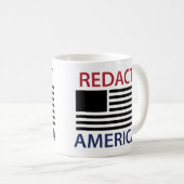 REDACT AMERICA T-Shirt Kaffeetasse (VorderseiteRechts)