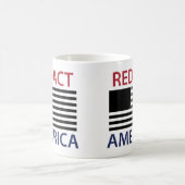 REDACT AMERICA T-Shirt Kaffeetasse (Mittel)