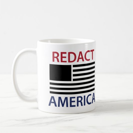 REDACT AMERICA T-Shirt Kaffeetasse (Links)