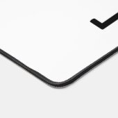 [ REDACTED ] Large Minimalist Typographic Desk Mat Schreibtischunterlage (Ecke)