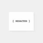 [ REDACTED ] Minimalist Professional Post-it Notes Klebezettel (Vorderseite)