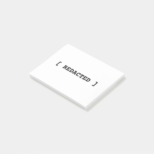 [ REDACTED ] Minimalist Professional Post-it Notes Klebezettel (angewinkelt)