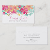 Redakteur für Farbbilder - Leiter des Publishing-B Terminkarte (Vorne/Hinten)