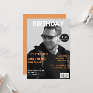 Redaktion des Schwarz-Weiß-Magazins 61. Geburtstag Einladung