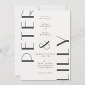 Redaktion für Hochzeiten Einladung (Vorderseite)