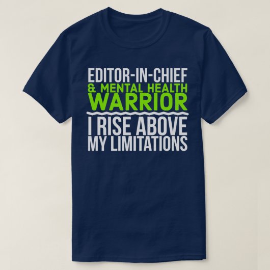 Redaktion: Mental Health Warrior I Rise Abo T-Shirt (Design vorne)