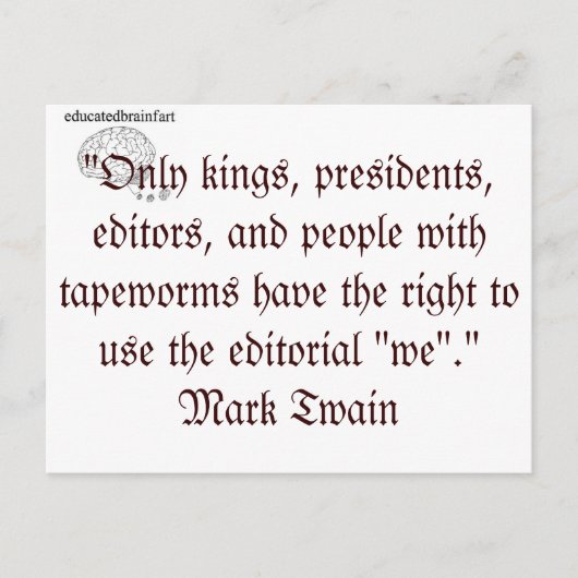 Redaktion "Wir" Postkarte (Vorderseite)