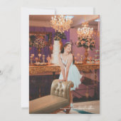 Redaktion Zeitschrift Cover quinceanera Save the D Einladung (Rückseite)