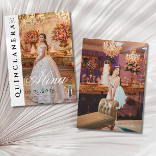 Redaktion Zeitschrift Cover quinceanera Save the D Einladung