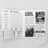 Redaktionelle Abschluss Zeitung Einladung (Innenseite)