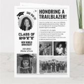 Redaktionelle Abschluss Zeitung Einladung (Rückseite)