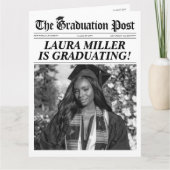 Redaktionelle Abschluss Zeitung Einladung (Vorderseite)