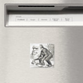 Redaktionelle Cartoon von Charles Darwin 1871 Magnet (In Situ (Geschirrspüler))