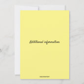 Redaktionelle Einladung zur Geburtstagspartei der (Rückseite)