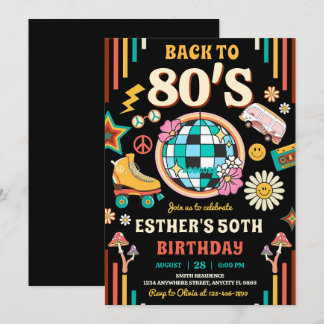 Redaktioneller 80er Geburtstagspartei - Rückkehr i Einladung