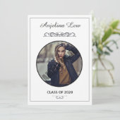 Redaktioneller Abschluss Ankündigung und Einladung (Stehend Vorderseite)