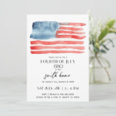 Redaktioneller Patriotischer Unabhängigkeitstag GR Einladung (Stehend Vorderseite)